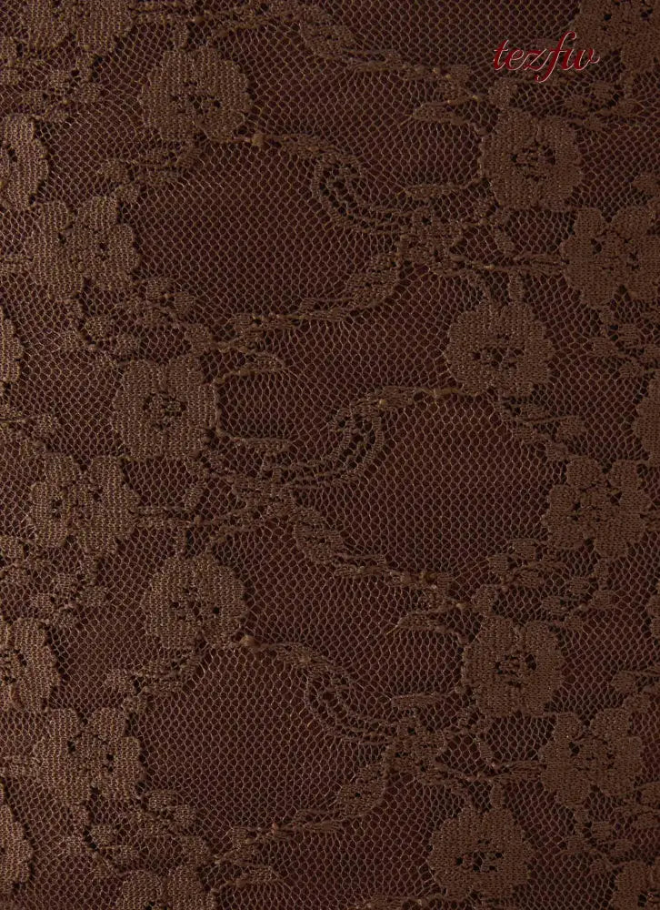 Avelora Lace Top - Chocolate - Long Sleeve Tops