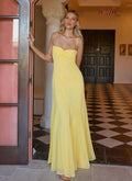 Carlin Maxi Dress - Bright Lemon - Maxi Dresses