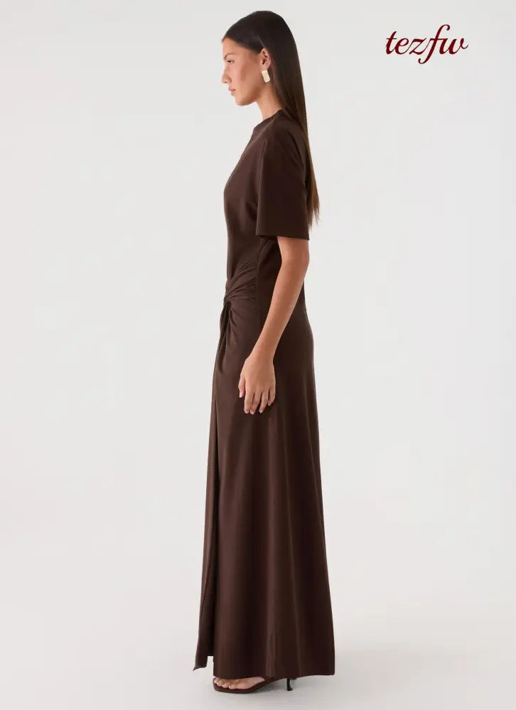 Celyse Maxi Dress - Chocolate - Maxi Dresses