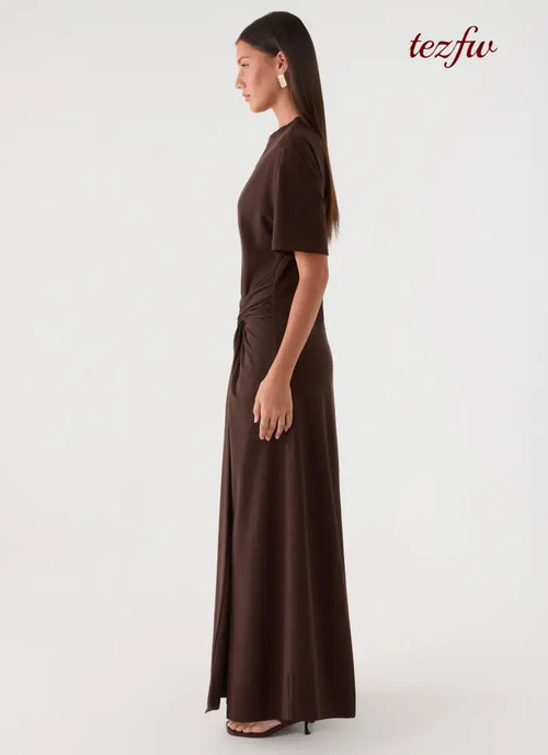 Celyse Maxi Dress - Chocolate - Maxi Dresses