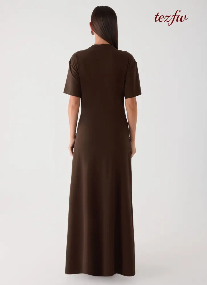 Celyse Maxi Dress - Chocolate - Maxi Dresses