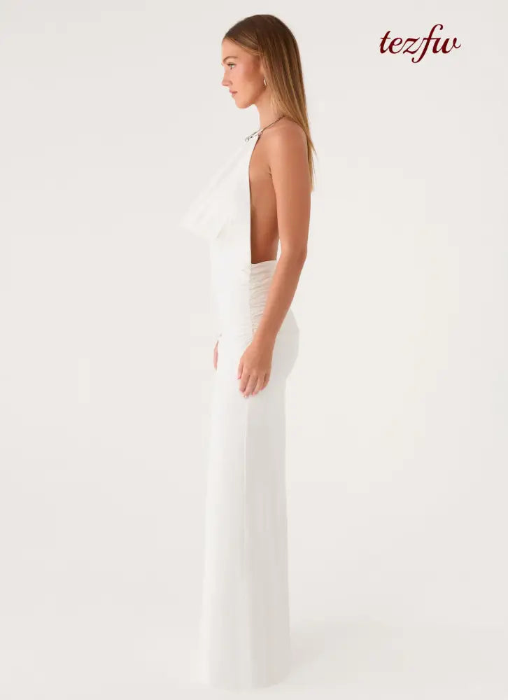 Hena Maxi Dress - White - Maxi Dresses