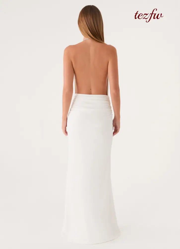 Hena Maxi Dress - White - Maxi Dresses