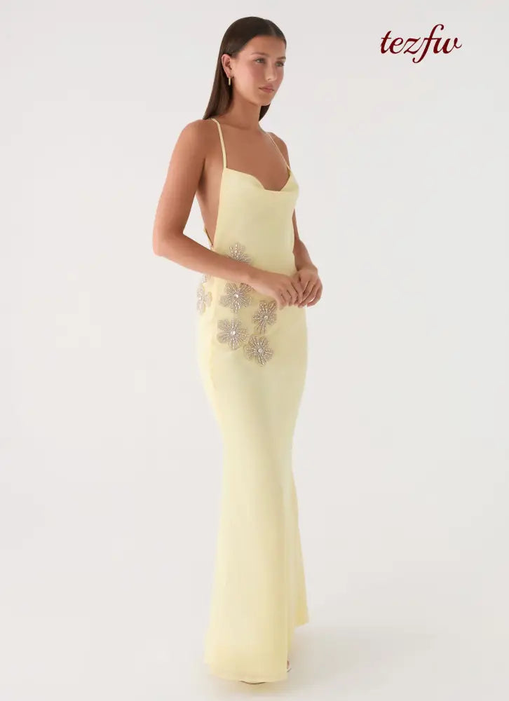 Joella Maxi Dress - Yellow - Maxi Dresses