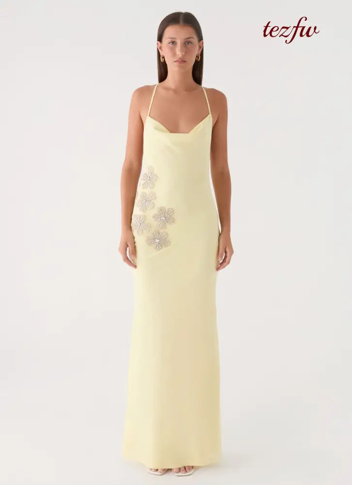 Joella Maxi Dress - Yellow - Maxi Dresses