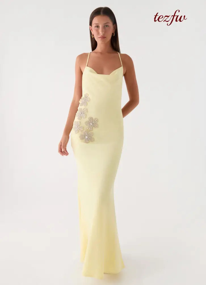 Joella Maxi Dress - Yellow - Maxi Dresses