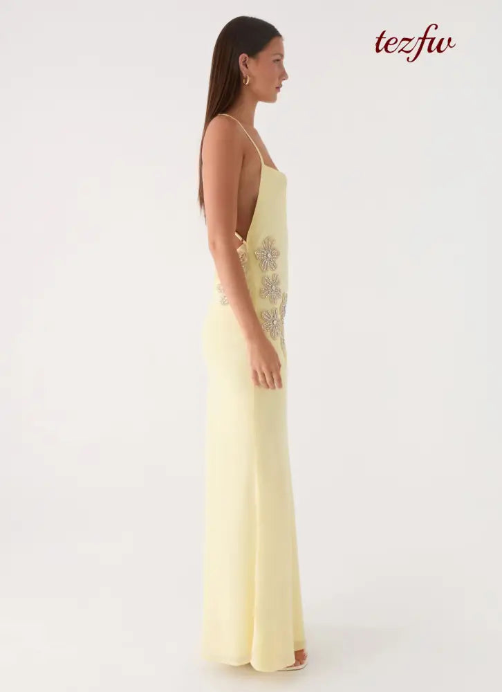Joella Maxi Dress - Yellow - Maxi Dresses