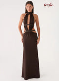 Kendrah Maxi Dress - Chocolate - Maxi Dresses