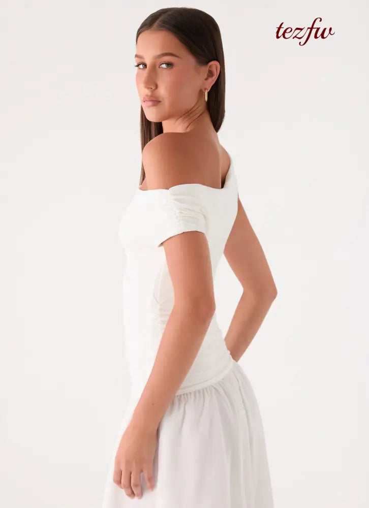 Liorae Maxi Dress - White - Maxi Dresses