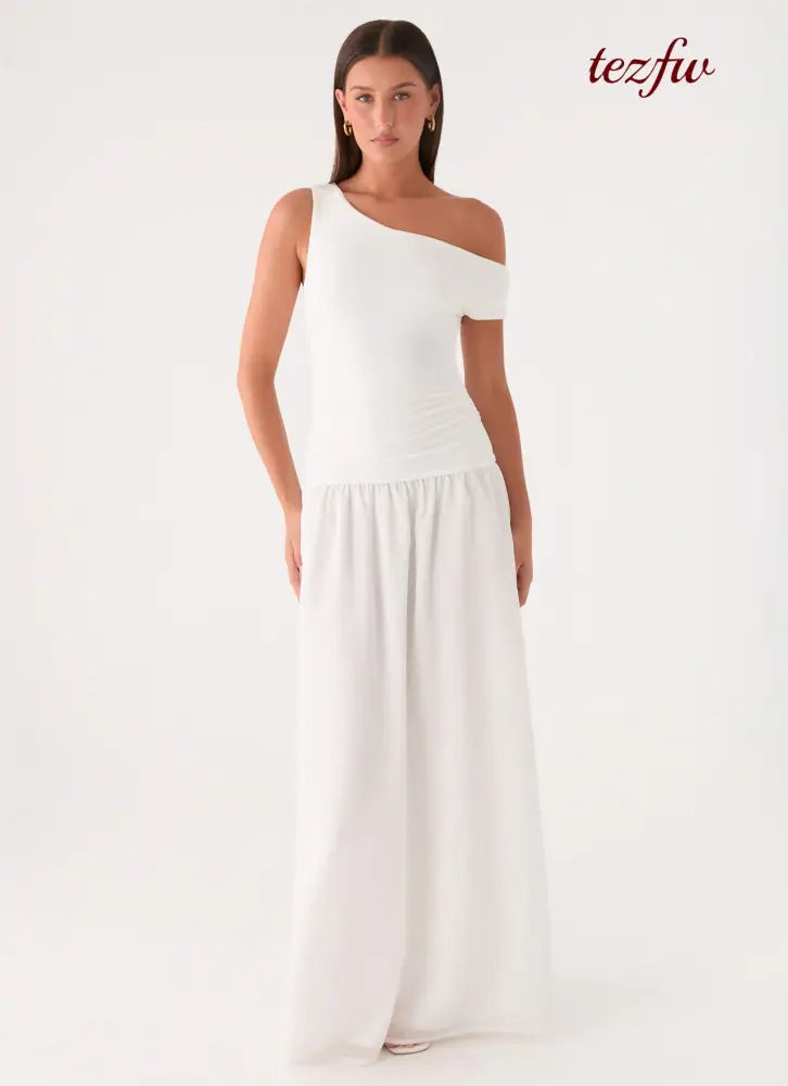 Liorae Maxi Dress - White - Maxi Dresses