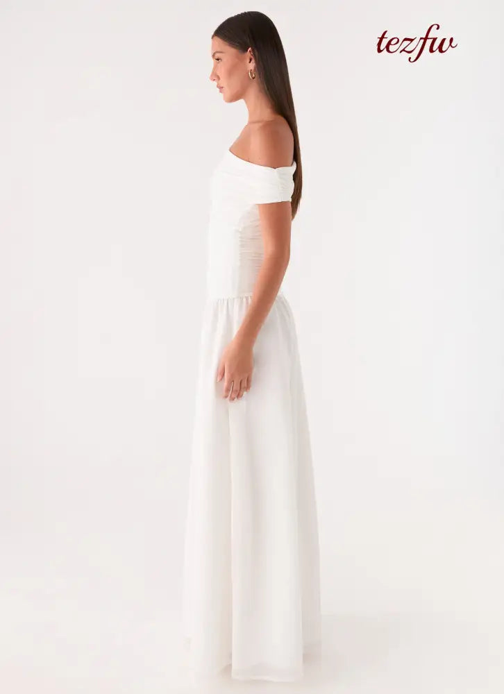 Liorae Maxi Dress - White - Maxi Dresses