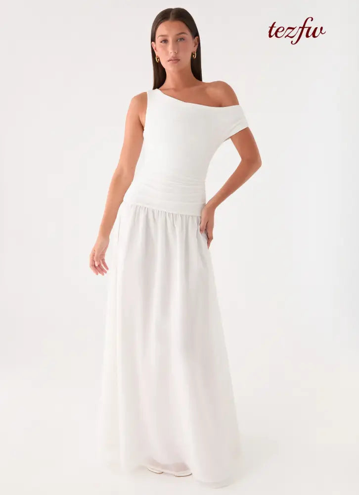 Liorae Maxi Dress - White - Maxi Dresses