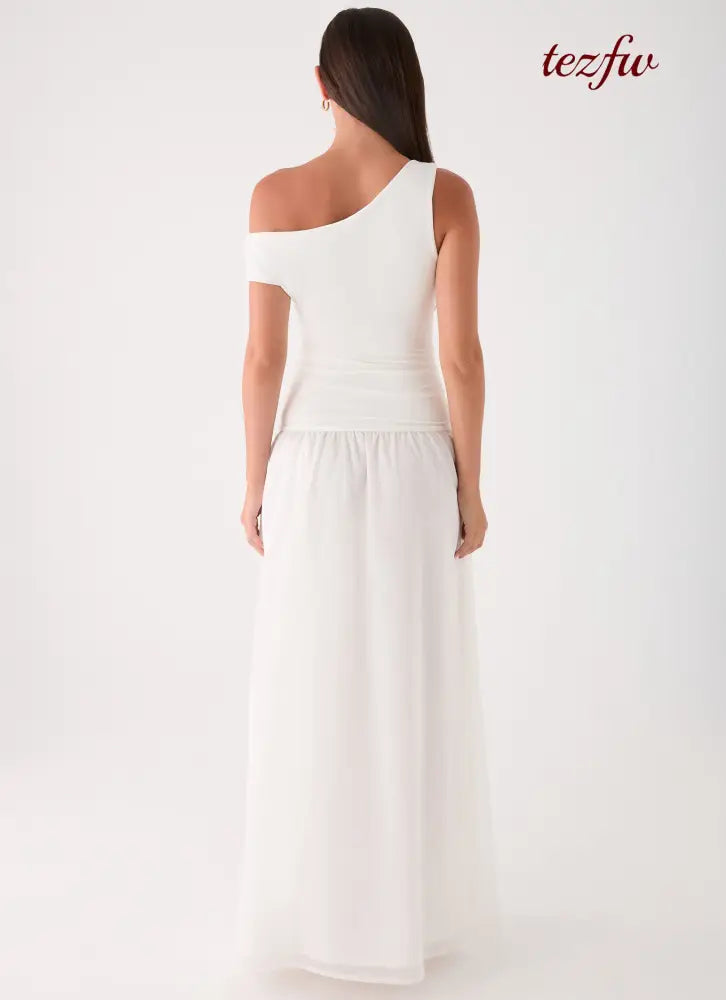 Liorae Maxi Dress - White - Maxi Dresses