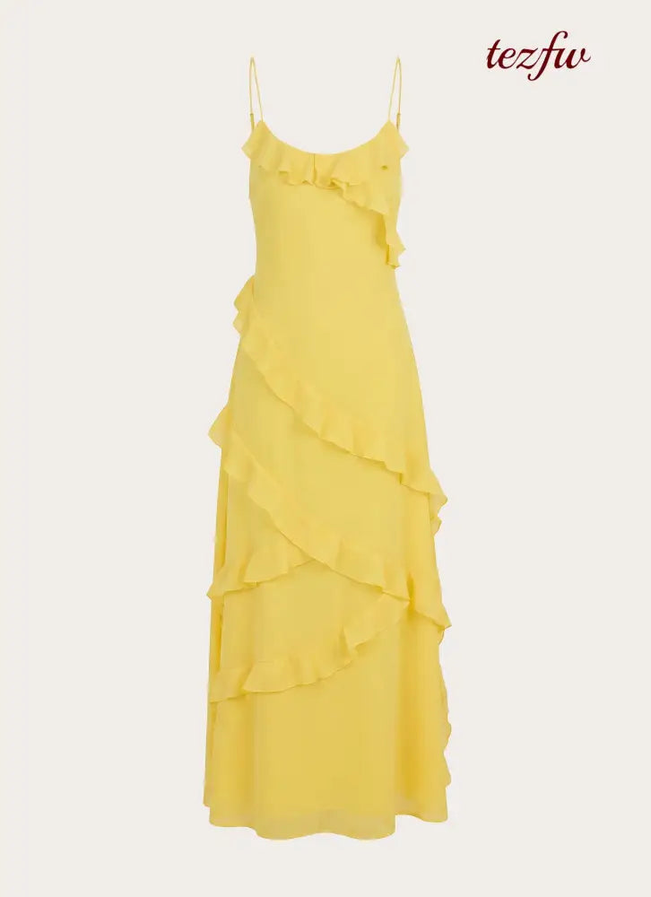 Mishal Maxi Dress - Bright Lemon - Maxi Dresses
