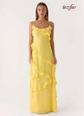 Mishal Maxi Dress - Bright Lemon - Maxi Dresses