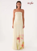 Palomar Strapless Maxi Dress - Soft Lily - Maxi Dresses
