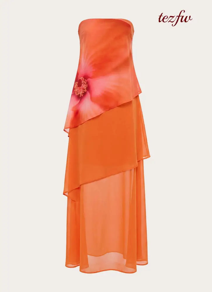 Persuasive Maxi Dress - Orange Blossom - Maxi Dresses