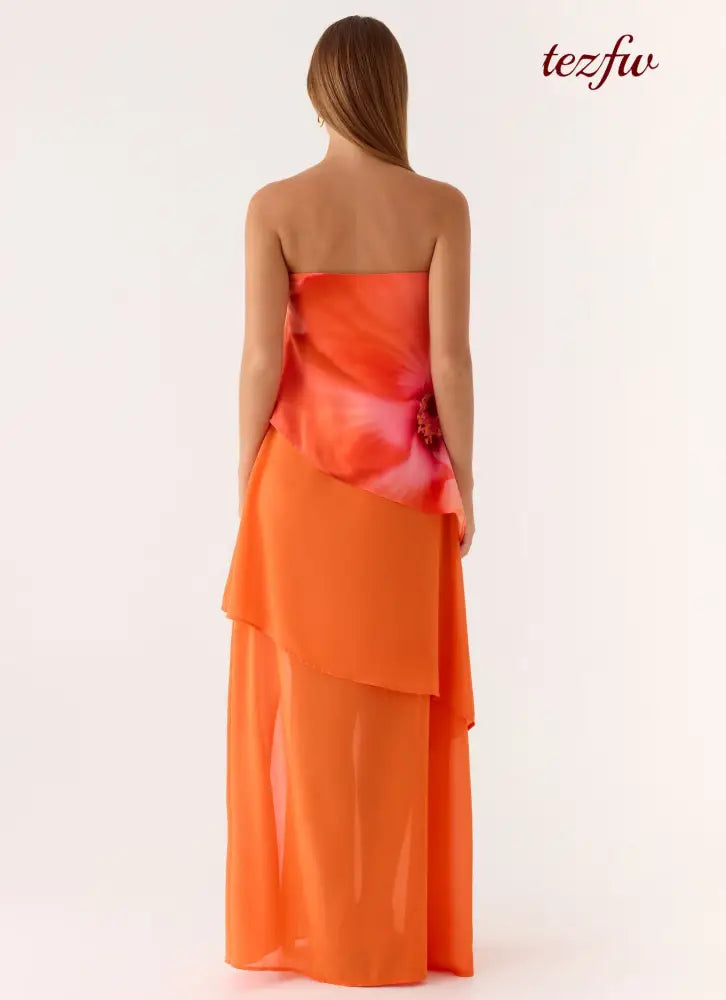 Persuasive Maxi Dress - Orange Blossom - Maxi Dresses