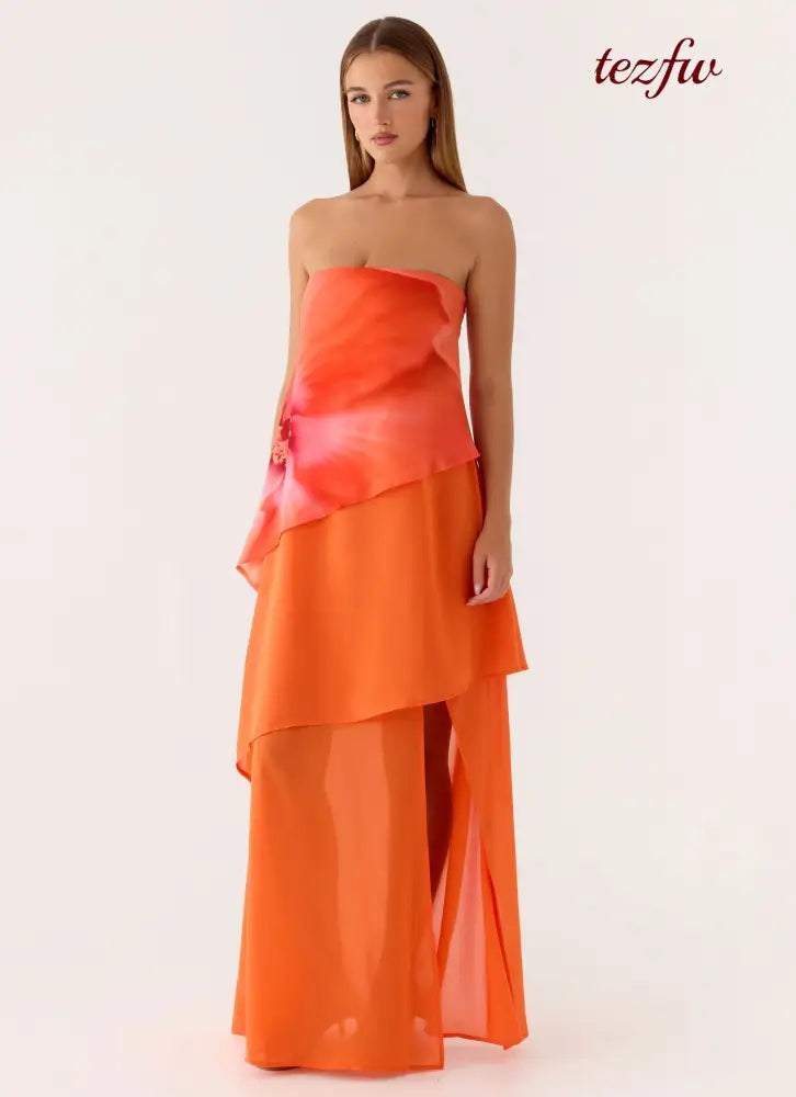 Persuasive Maxi Dress - Orange Blossom - Maxi Dresses
