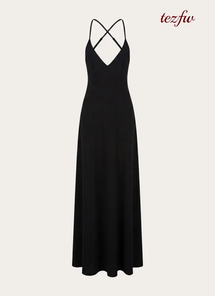 Russian Roulette Maxi Dress - Black - Maxi Dresses