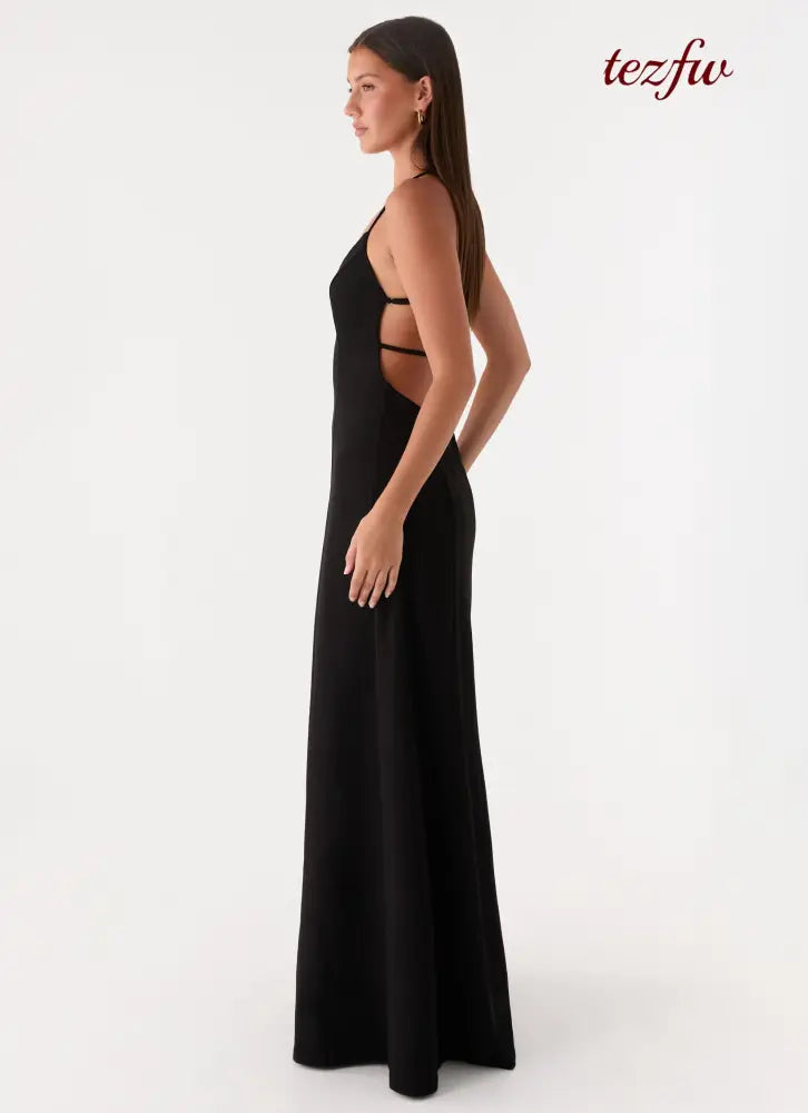 Russian Roulette Maxi Dress - Black - Maxi Dresses