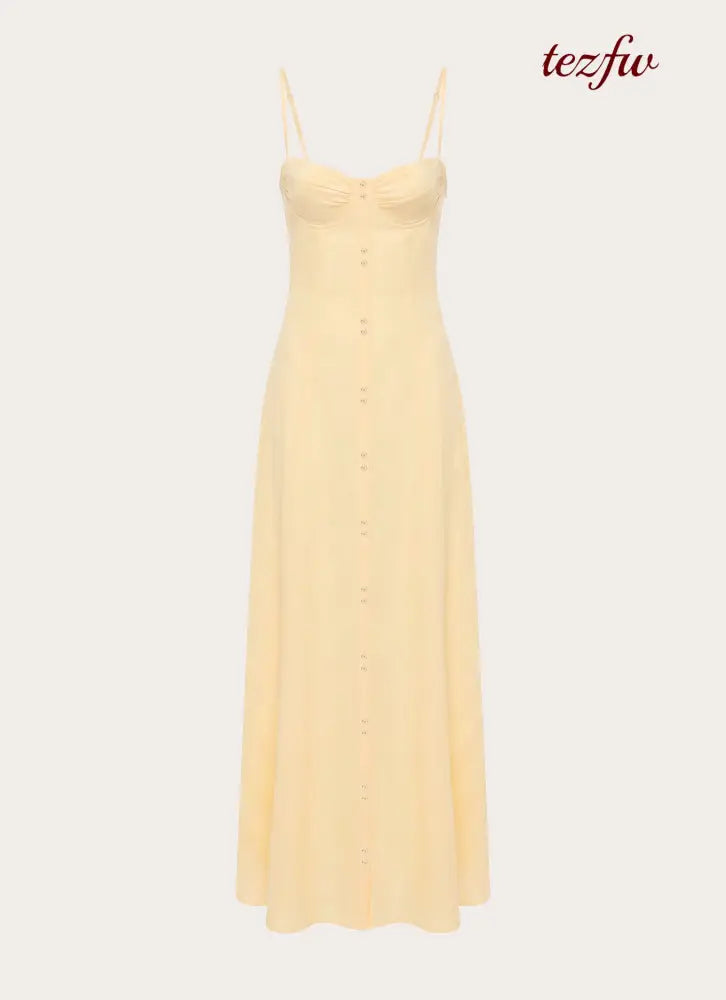 Samah Maxi Dress - Lemon - Maxi Dresses