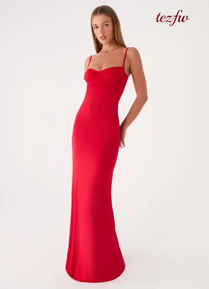 Vamonos Maxi Dress - Cherry Red - Maxi Dresses